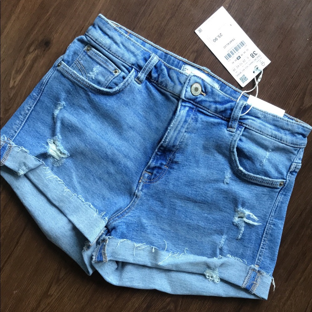 Zara high waist shorts